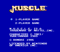 M.U.S.C.L.E. Tag Team Match title screenshot